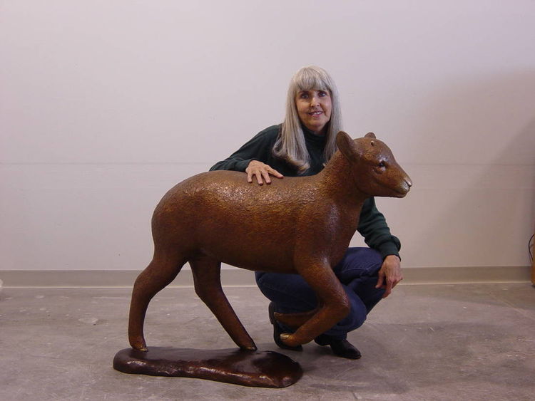Rompin Lambkin by Dawn Weimer - search and link Sculpture with SculptSite.com