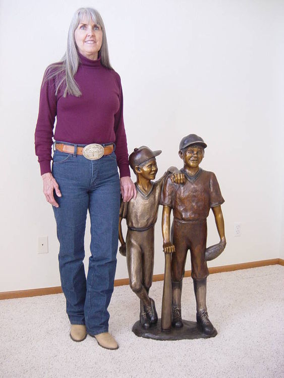 Baseball Buddies by Dawn Weimer - search and link Sculpture with SculptSite.com
