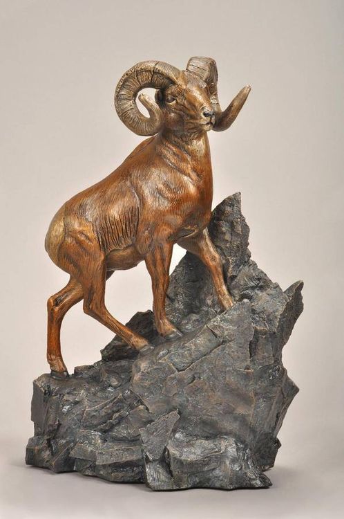Home of the Bighorns by James Marsico - search and link Sculpture with SculptSite.com