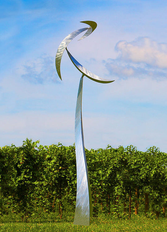 Three Moons Rising by Jeff Kahn - search and link Sculpture with SculptSite.com