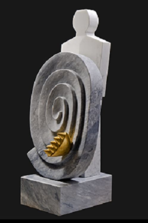 Vortex with Guardian by Jorge Romeo - search and link Sculpture with SculptSite.com