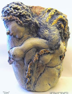 "Liya Swan Maiden" by Judith Unger - search and link Sculpture with SculptSite.com