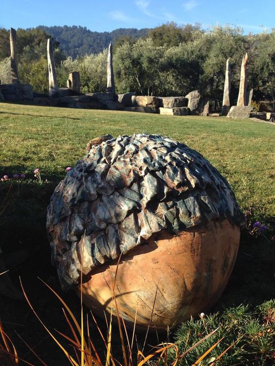 Rock Garden Art by Carol Fleming - search and link Sculpture with SculptSite.com