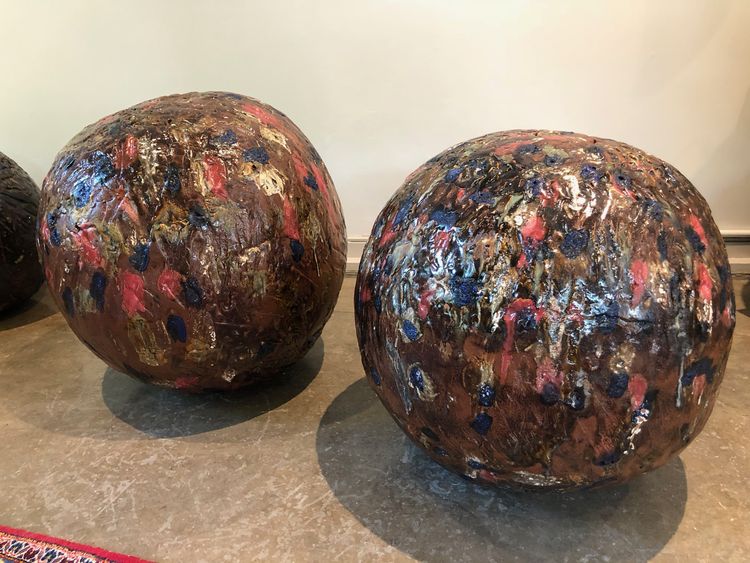 Glazed Spheres by Carol Fleming - search and link Sculpture with SculptSite.com