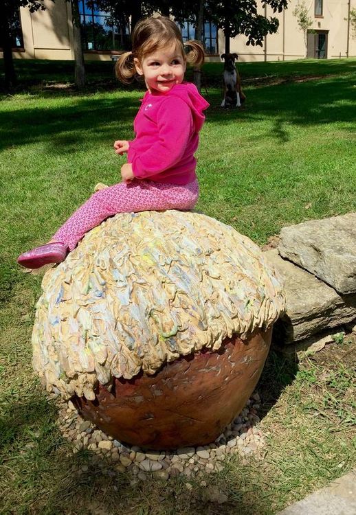 Acorn by Carol Fleming - search and link Sculpture with SculptSite.com