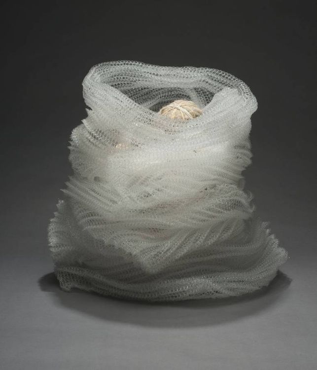 Wrinkled (Basket) by Leslie Pontz - search and link Sculpture with SculptSite.com