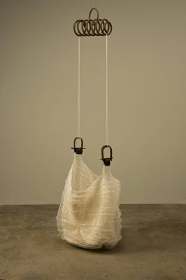 Draping (Basket) by Leslie Pontz - search and link Sculpture with SculptSite.com