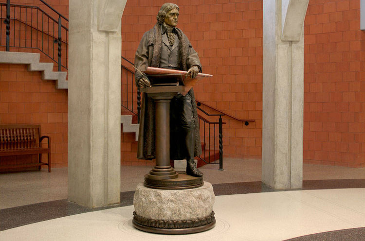 Thomas Jefferson 1802 by James Muir - search and link Sculpture with SculptSite.com