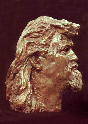 Billy Connolly by Luke Shepherd - search and link Sculpture with SculptSite.com