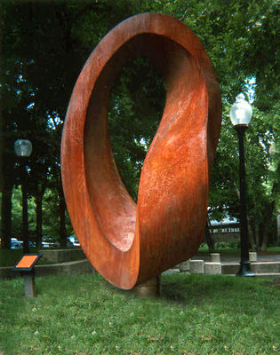 Double Mobius Strip 2002 by Plamen Yordanov - search and link Sculpture with SculptSite.com