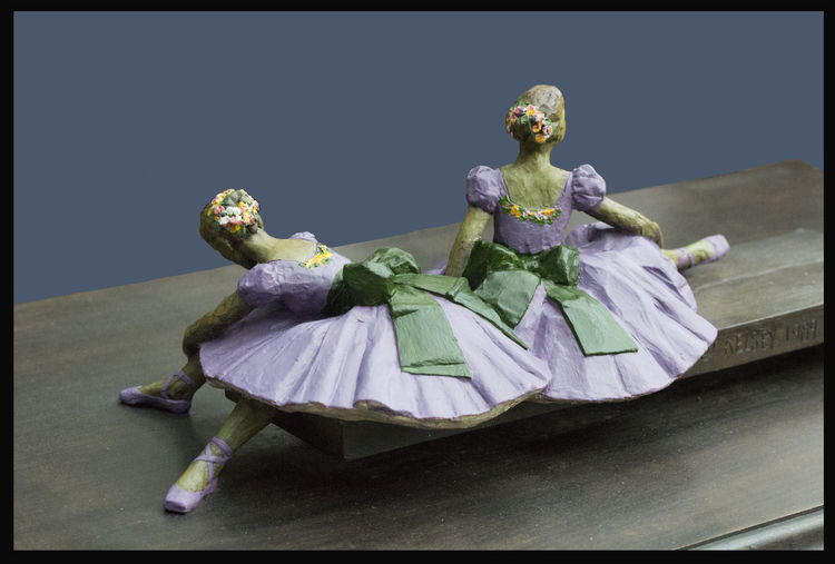 Degas-Dancers-Felicity-Foote-and-Sabina-Cartier by Sterett-Gittings Kelsey - search and link Sculpture with SculptSite.com