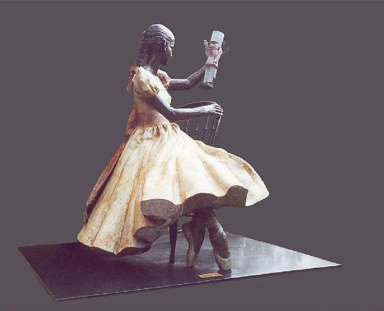 Clara and Her Beloved Nutcracker by Sterett-Gittings Kelsey - search and link Sculpture with SculptSite.com