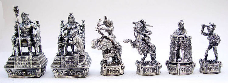 AMAZON   CHESS  SET by Tigran Sarkisyan - search and link Sculpture with SculptSite.com